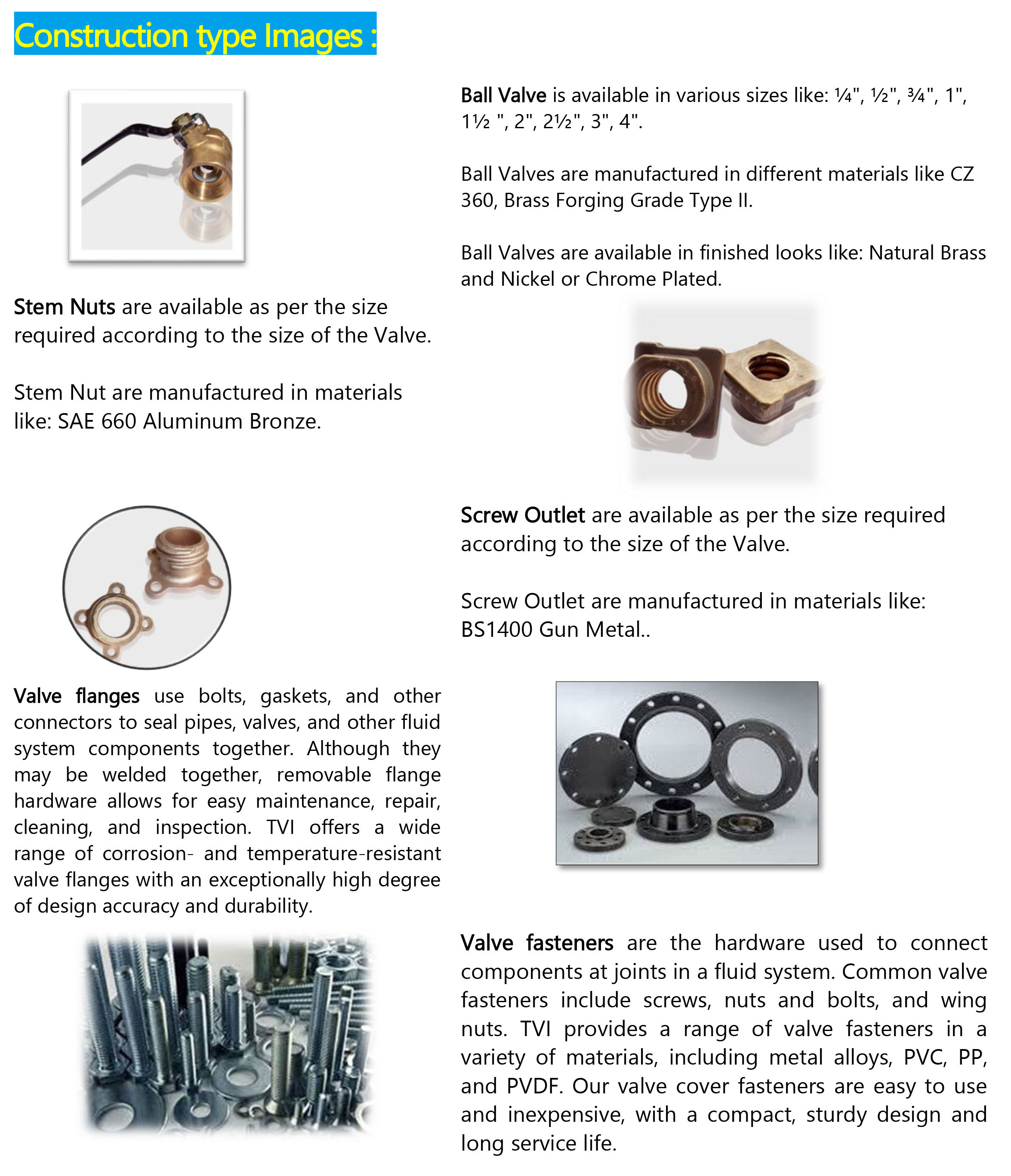 Flanges - Coupling - Valves